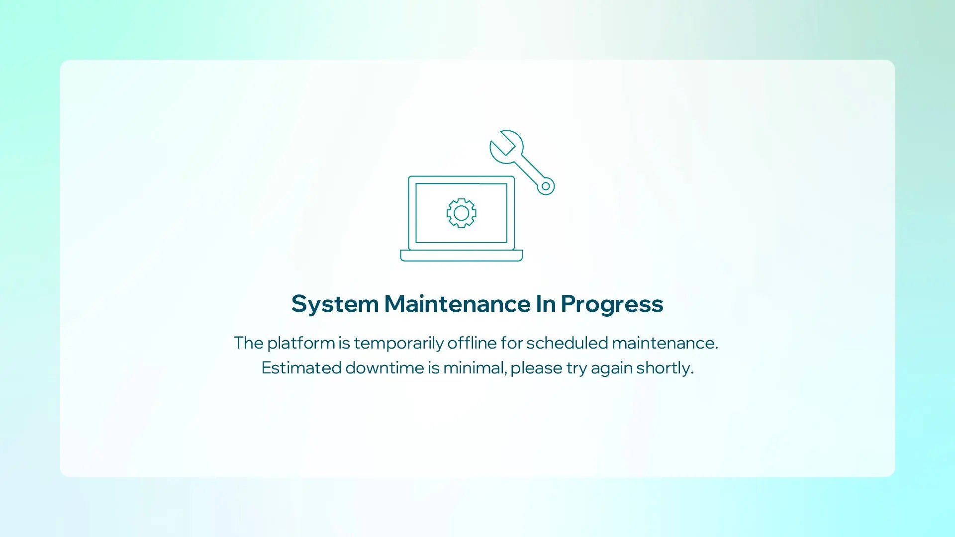Serving the Maintenance Page Securely